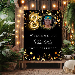 Póster Bienvenida a la fiesta de cumpleaños de fotos del