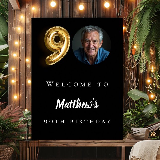 Póster Bienvenida a la fiesta de cumpleaños de fotos del  (Subido por el creador)