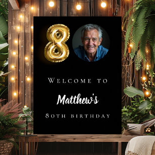 Póster Bienvenida a la fiesta de cumpleaños de fotos del 