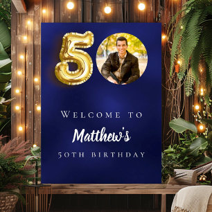 Póster Bienvenida a la fiesta de cumpleaños de la foto de