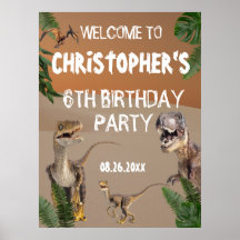 Bienvenida a la fiesta de cumpleaños de los dinosa