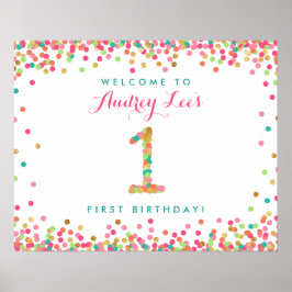 Póster Bienvenida a la fiesta de cumpleaños de Mont Verde