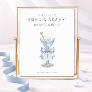 Póster Bienvenida a la Fiesta de Cumpleaños del Bebé Niño