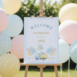 Póster Bienvenida a la fiesta de cumpleaños del niño del 
