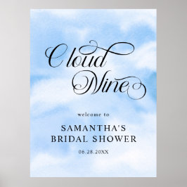 Póster Bienvenida a la Fiesta de Despedida de Soltera en 