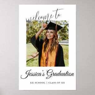 Póster Bienvenida a la fiesta de graduación