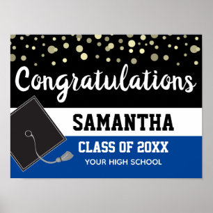 Póster Bienvenida a la fiesta de graduación