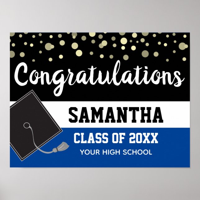 Póster Bienvenida a la fiesta de graduación (Frente)