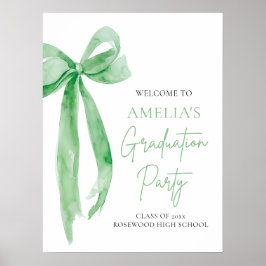 Póster Bienvenida a la fiesta de graduación de Coquette B