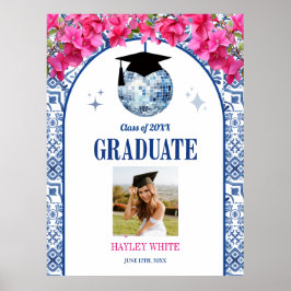 Póster Bienvenida a la Fiesta de Graduación de la Reina d