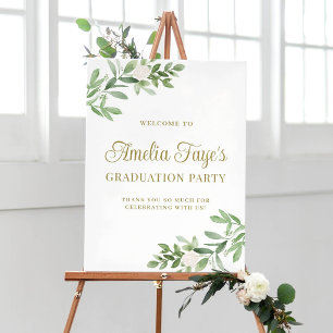 Póster Bienvenida a la Fiesta de Graduación de Vegetación