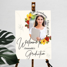 Póster Bienvenida a la fiesta de graduación fotográfica d