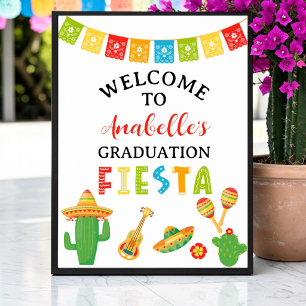 Póster Bienvenida a la Fiesta de Graduación Mexicana