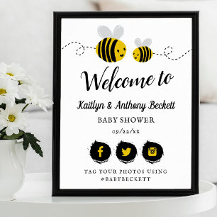 Póster Bienvenida a la Fiesta de la Abeja Pequeña