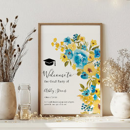 Póster Bienvenida a la Graduación de Flor Silvestre Amari