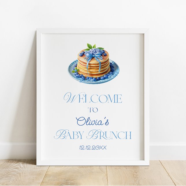 Póster Bienvenida a la merienda de bebé Panqueque de Arán (Subido por el creador)