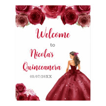 Bienvenida a la princesa con vestimenta roja
