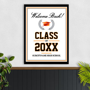 Póster Bienvenida a la reunión de exalumnos de la clase d