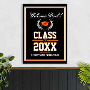 Póster Bienvenida a la reunión de exalumnos de la clase d