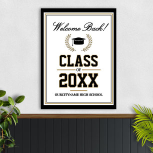 Póster Bienvenida a la reunión de exalumnos de la clase d