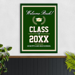 Póster Bienvenida a la reunión de exalumnos de la clase d