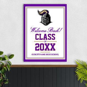 Póster Bienvenida a la reunión de la clase del equipo mas