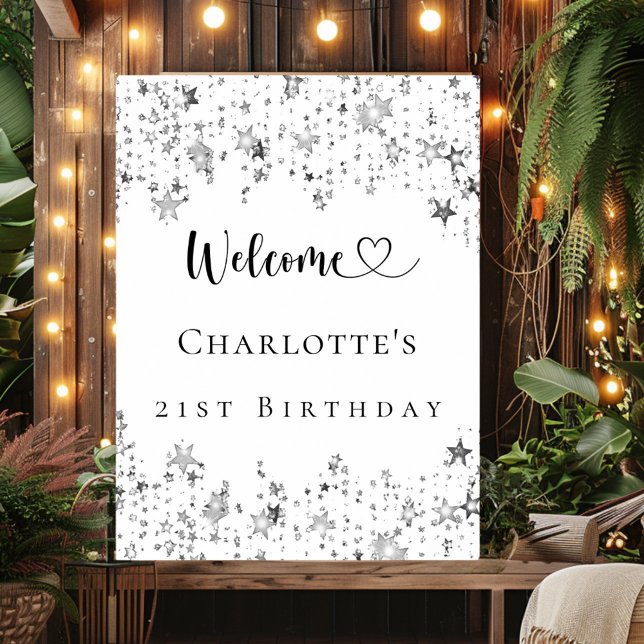 Póster Bienvenida a las estrellas de plata de la fiesta d (Subido por el creador)