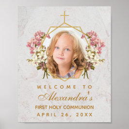 Póster Bienvenida a las Orquídeas Rosa, Chica de la Prime