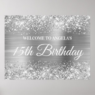 Póster Bienvenida a los 15 cumpleaños del Purpurina de Pl