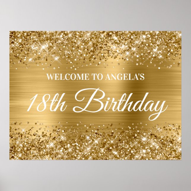 Póster Bienvenida a los 18 cumpleaños del Purpurina y Rel (Frente)