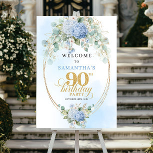 Póster Bienvenida a los 90 años de las Hortensias Bohemia