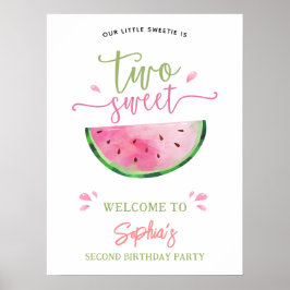 Póster Bienvenida a los dos días de la Dulce sandía