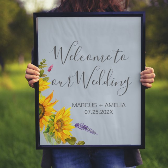 Póster Bienvenida a los girasoles en el Boda azul (Subido por el creador)