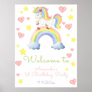 Póster Bienvenida a los primeros cumpleaños de Magic Unic