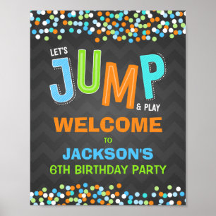 Póster Bienvenida a los suministros de la fiesta de cumpl