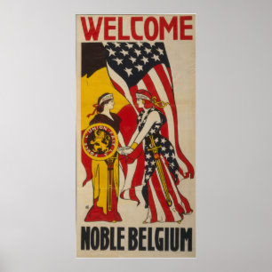 Póster Bienvenida a los Vintage Noble Bélgica