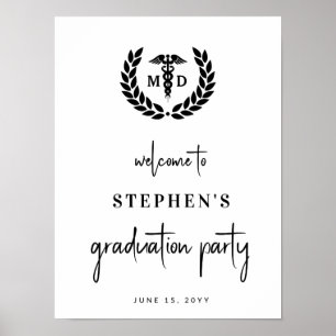 Póster Bienvenida a Médico de Graduación de Medicina Mode