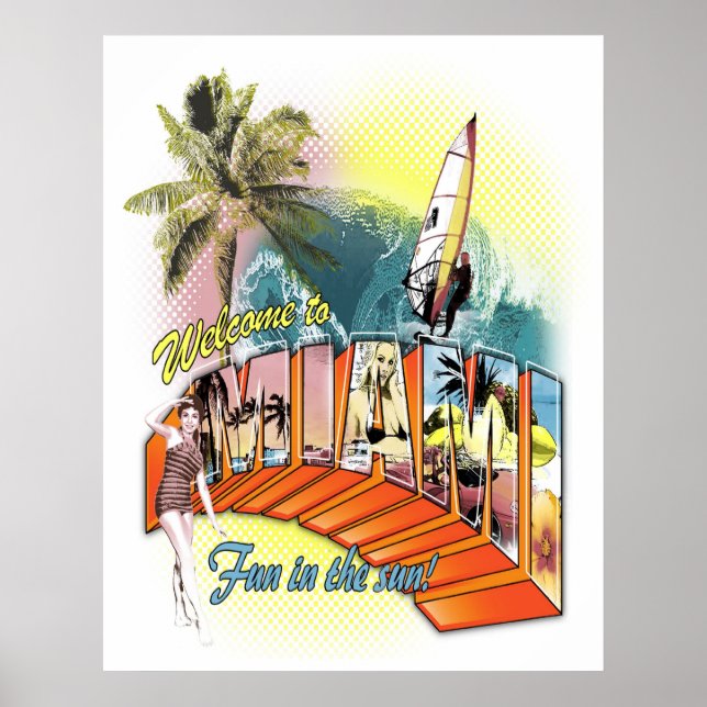 Póster bienvenida a miami (Frente)