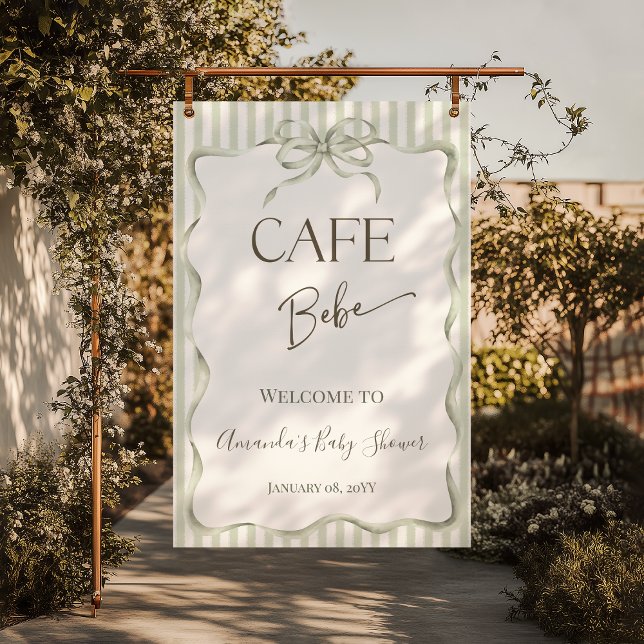 Póster Bienvenida a Neutral Bow Cafe Bebe Coffee Baby Sho (Subido por el creador)