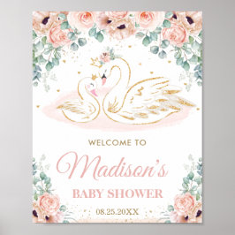 Póster Bienvenida a Rubor Floral de Swan Princess