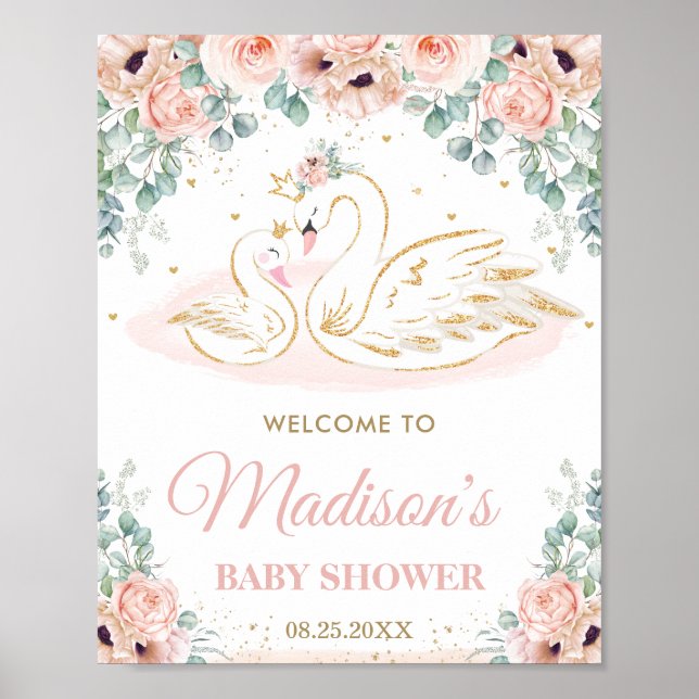 Póster Bienvenida a Rubor Floral de Swan Princess (Frente)