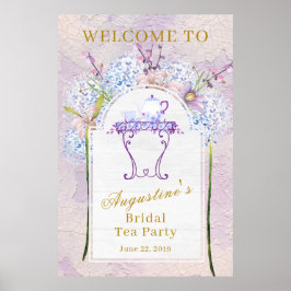 Póster Bienvenida a Rusdflower Bridal Tea