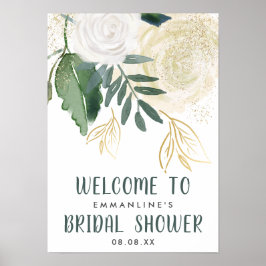 Póster Bienvenida a un espectáculo de novias de color de 