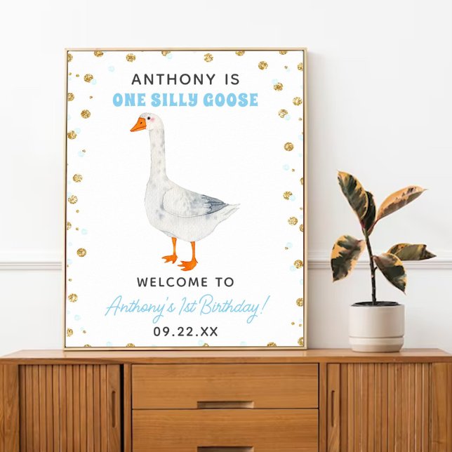 Póster Bienvenida a un Fiesta de primer cumpleaños de un  (Subido por el creador)