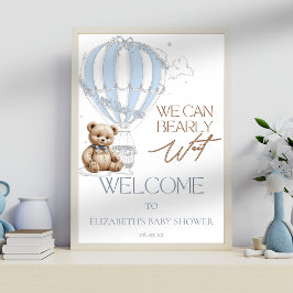 Póster Bienvenida a un globo de mosaico de oseos cúbicos 