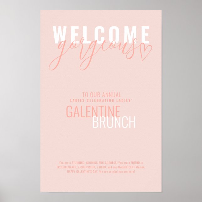 Póster Bienvenida a un Poster Fiesta de San Valentín (Frente)