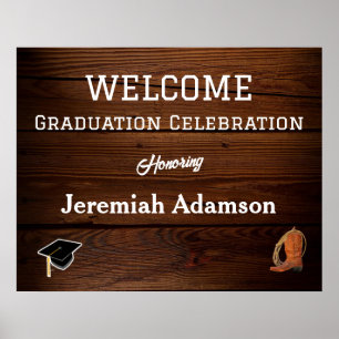 Póster Bienvenida a una fiesta de graduación rusa occiden