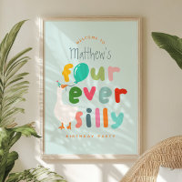 Bienvenida al 4º cumpleaños de Boys Blue Silly Goo