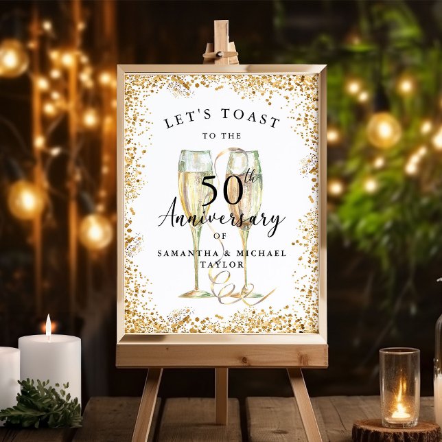 Póster Bienvenida al 50 aniversario del Boda de Champagne (Subido por el creador)