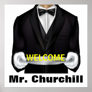 Póster Bienvenida al aula del profesor escolar - SRF